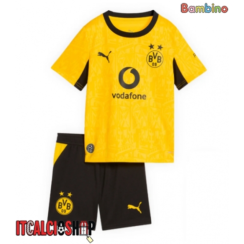 Borussia Dortmund Ethan Nwaneri #18 Prima Maglia Bambino 2026-27 Manica Corta (+ Pantaloni corti)